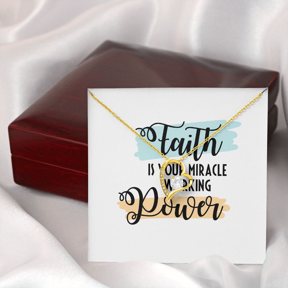 Faith Forever Necklace w Message Card-Express Your Love Gifts