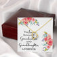 The Love Between a Grandmother and Granddaughter Forever Necklace w Message Card-Express Your Love Gifts