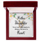 Mother and Daughter Never Truly Apart Forever Necklace w Message Card-Express Your Love Gifts