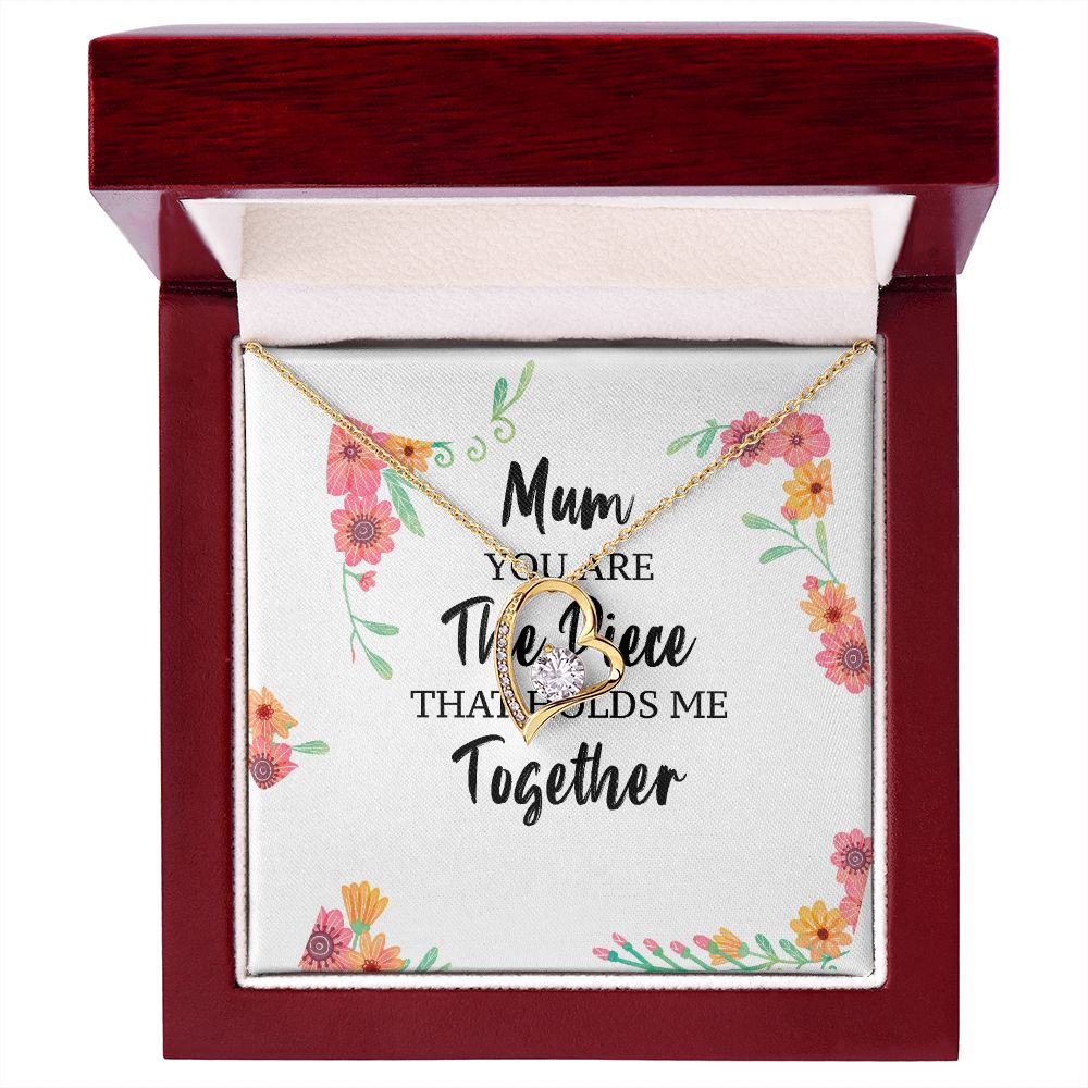 Mum You Are The Piece Forever Necklace w Message Card-Express Your Love Gifts