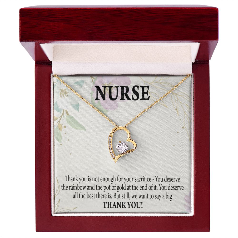 Gift For Healthcare Workers Forever Necklace w Message Card-Express Your Love Gifts