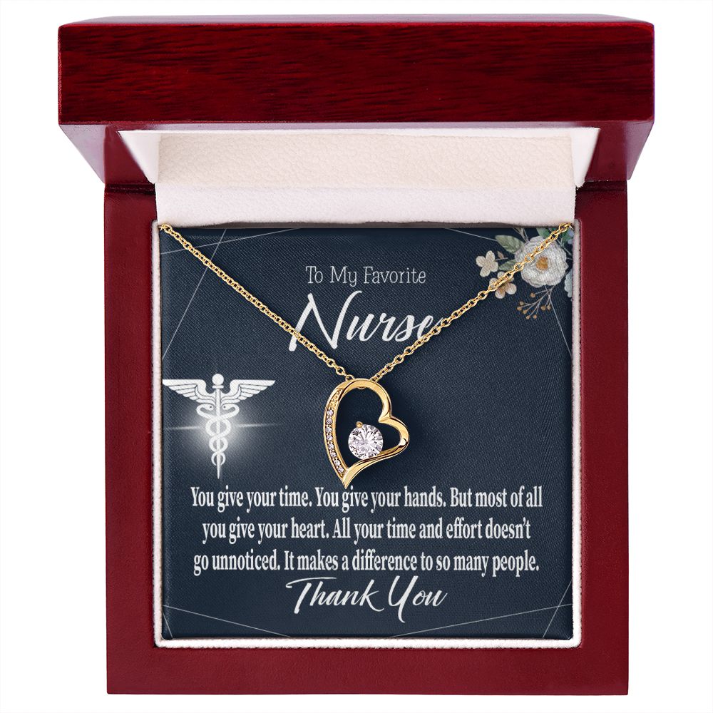 You Don't Go Unnoticed Forever Necklace w Message Card-Express Your Love Gifts