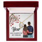 You WIll Always Be My Forever Forever Necklace w Message Card-Express Your Love Gifts