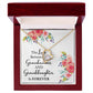 The Love Between a Grandmother and Granddaughter Forever Necklace w Message Card-Express Your Love Gifts