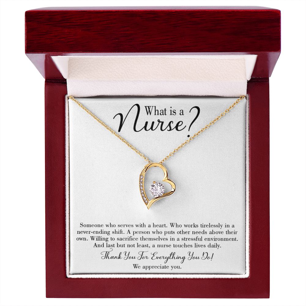 What is a Nurse Forever Necklace w Message Card-Express Your Love Gifts