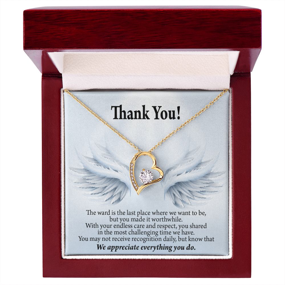 Thank You Present for Healthcare Workers Forever Necklace w Message Card-Express Your Love Gifts