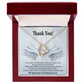 Thank You Present for Healthcare Workers Forever Necklace w Message Card-Express Your Love Gifts