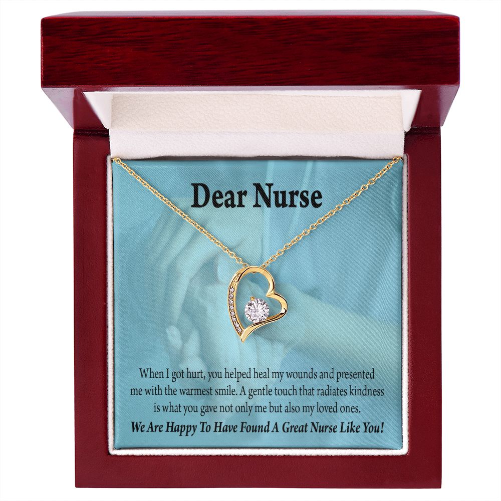 Nurse Thank You Forever Necklace w Message Card-Express Your Love Gifts