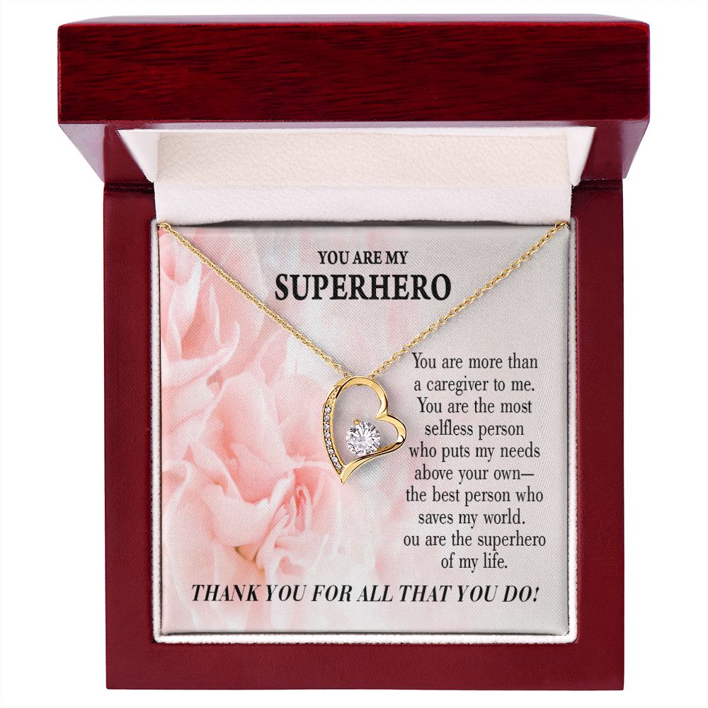 Touching Gift For Caregivers Forever Necklace w Message Card-Express Your Love Gifts