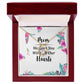 Mom We Love You With All Our Hearts Forever Necklace w Message Card-Express Your Love Gifts