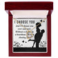 I Choose You Forever Necklace w Message Card-Express Your Love Gifts