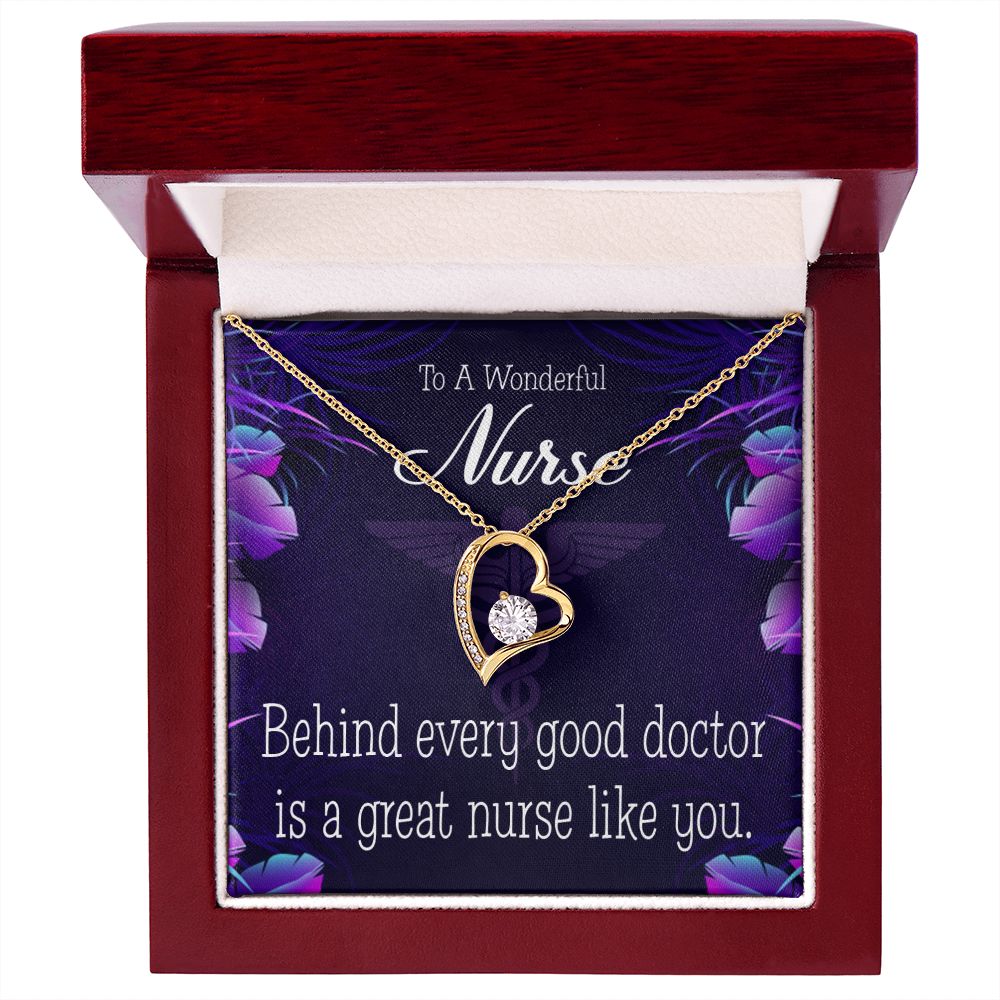 Behind Every Doctor Forever Necklace w Message Card-Express Your Love Gifts