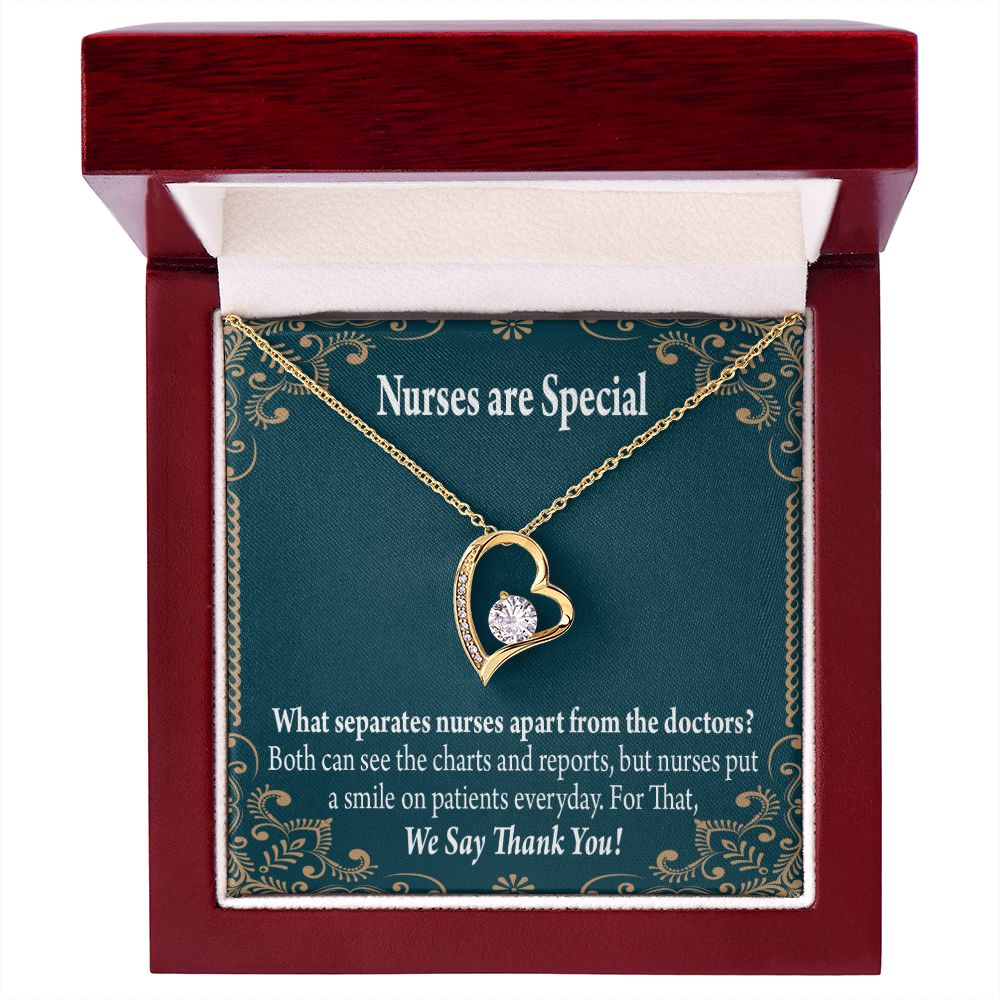 Nurses are Special Forever Necklace w Message Card-Express Your Love Gifts