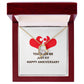 Together We Just Fit Forever Necklace w Message Card-Express Your Love Gifts