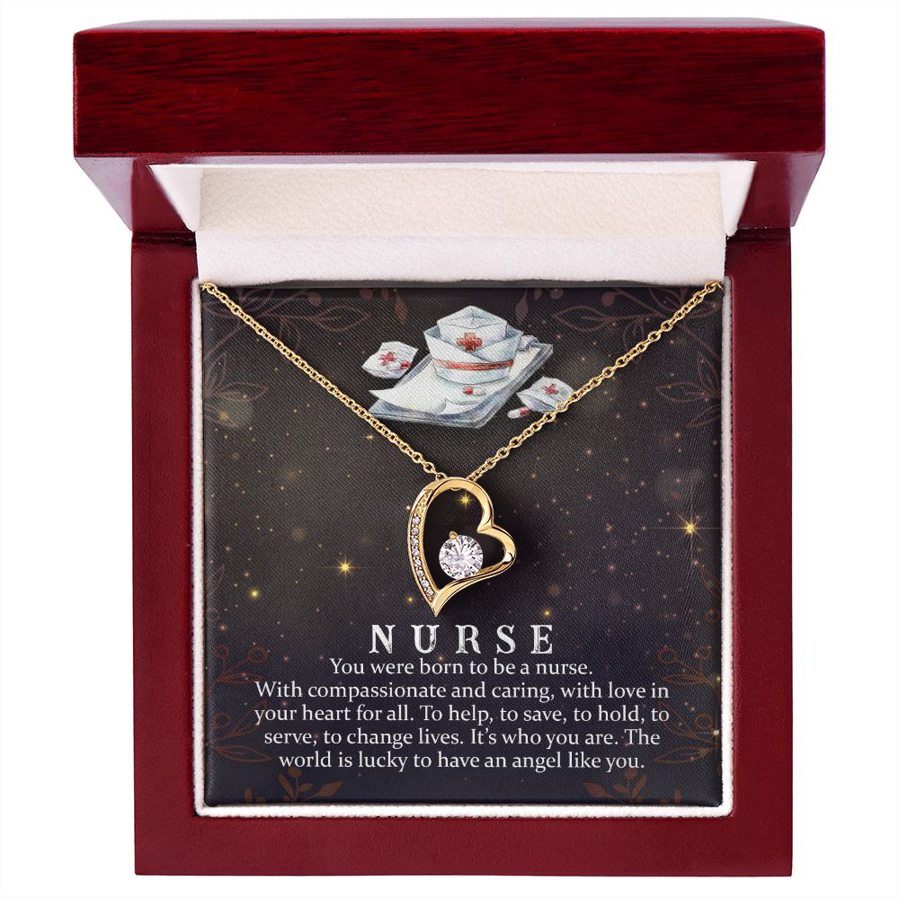 You Were Born to Be Forever Necklace w Message Card-Express Your Love Gifts