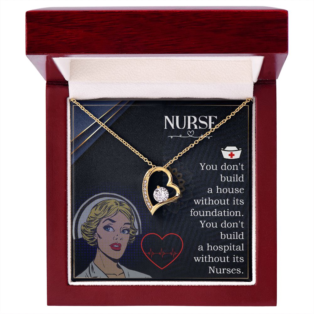 Nurse Forever Necklace w Message Card-Express Your Love Gifts