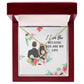 I Love You Because You Are My Life Forever Necklace w Message Card-Express Your Love Gifts