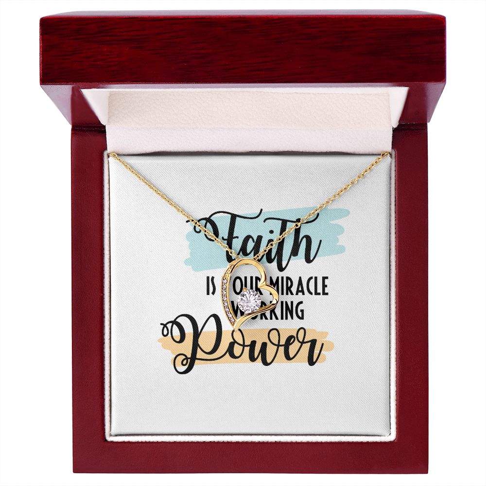 Faith Forever Necklace w Message Card-Express Your Love Gifts
