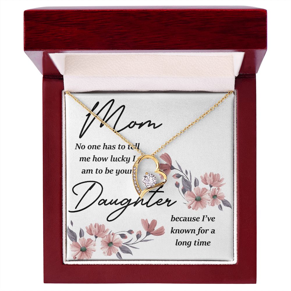Mom No One Has Tell Me Forever Necklace w Message Card-Express Your Love Gifts