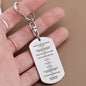 Ten Commandments Polish Przykazań Bożych Engraved Dog Tag Bible Keychain Stainless Steel or 18k Gold-Express Your Love Gifts
