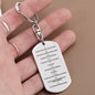 Ten Commandments Spanish Diez Mandamientos Engraved Dog Tag Bible Keychain Stainless Steel or 18k Gold-Express Your Love Gifts