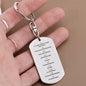 Ten Commandments Russian Engraved Dog Tag Bible Keychain Stainless Steel or 18k Gold-Express Your Love Gifts