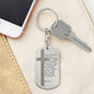 Lord's Prayer Chinese Engraved Dog Tag Bible Keychain Stainless Steel or 18k Gold-Express Your Love Gifts