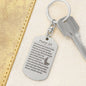 Psalm 23 Polish Psalm Dawida Engraved Dog Tag Bible Keychain Stainless Steel or 18k Gold-Express Your Love Gifts