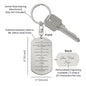 Ten Commandments Italian Dieci Comandamenti Engraved Dog Tag Bible Keychain Stainless Steel or 18k Gold-Express Your Love Gifts