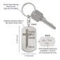 Soldier of Christ 2 Tim 2:3 Engraved Dog Tag Bible Keychain Stainless Steel or 18k Gold-Express Your Love Gifts