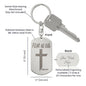 Fear No Evil Psalm 23.4 Engraved Dog Tag Keychain Stainless Steel or 18k Gold-Express Your Love Gifts