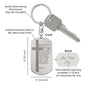 Lord's Prayer Chinese Engraved Dog Tag Bible Keychain Stainless Steel or 18k Gold-Express Your Love Gifts