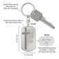 Lord's Prayer Russian Engraved Dog Tag Bible Keychain Stainless Steel or 18k Gold-Express Your Love Gifts