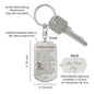 Firefighter's Prayer Engraved Dog Tag Bible Keychain Stainless Steel or 18k Gold-Express Your Love Gifts
