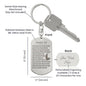 Psalm 23 Polish Psalm Dawida Engraved Dog Tag Bible Keychain Stainless Steel or 18k Gold-Express Your Love Gifts
