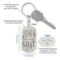 Jesus is the GOAT Matthew 28.18 Engraved Dog Tag Keychain Stainless Steel or 18k Gold-Express Your Love Gifts