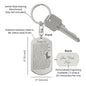Psalm 23 English Lord is My Shepherd Engraved Dog Tag Bible Keychain Stainless Steel or 18k Gold-Express Your Love Gifts