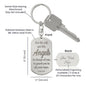 Angels Protect Psalm 91.11 Engraved Dog Tag Keychain Stainless Steel or 18k Gold-Express Your Love Gifts