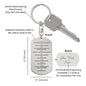 Ten Commandments English Engraved Dog Tag Bible Keychain Stainless Steel or 18k Gold-Express Your Love Gifts