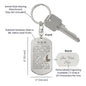Psalm 23 Chinese Engraved Dog Tag Bible Keychain Stainless Steel or 18k Gold-Express Your Love Gifts