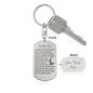 Psalm 23 Polish Psalm Dawida Engraved Dog Tag Bible Keychain Stainless Steel or 18k Gold-Express Your Love Gifts