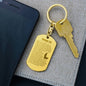 Psalm 23 Spanish Salmo 23 Engraved Dog Tag Bible Keychain Stainless Steel or 18k Gold-Express Your Love Gifts