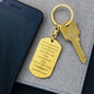 Ten Commandments Spanish Diez Mandamientos Engraved Dog Tag Bible Keychain Stainless Steel or 18k Gold-Express Your Love Gifts