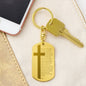 Lords Prayer Polish Ojcze Nasz Engraved Dog Tag Bible Keychain Stainless Steel or 18k Gold-Express Your Love Gifts