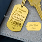 Proverbs 31 Woman of God Engraved Dog Tag Keychain Stainless Steel or 18k Gold-Express Your Love Gifts