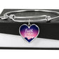 Habakkuk 2:3 God's Timing Stainless Steel or 18k Gold Heart Bangle Bracelet-Express Your Love Gifts