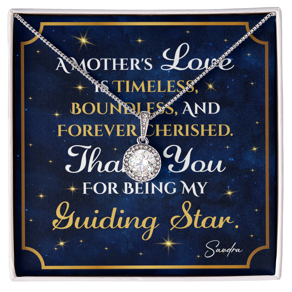 Personalized To Mom Guiding Star Message Card Eternal Hope Necklace-Express Your Love Gifts