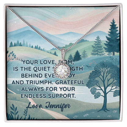 Personalized To Mom Endless Support Eternal Hope Necklace-Express Your Love Gifts