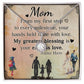 Personalized To Mom My Greatest Blessing is Your Love-Express Your Love Gifts