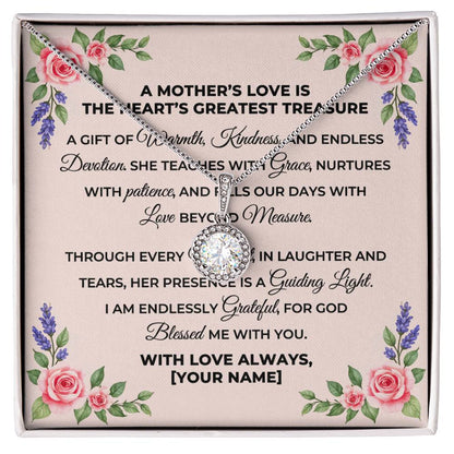 Personalized To Mom Mothers Love Message Card Eternal Hope Necklace-Express Your Love Gifts